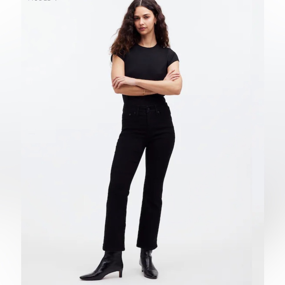 NWT Madewell Kick Out Crop Jeans, waist size 27 petite